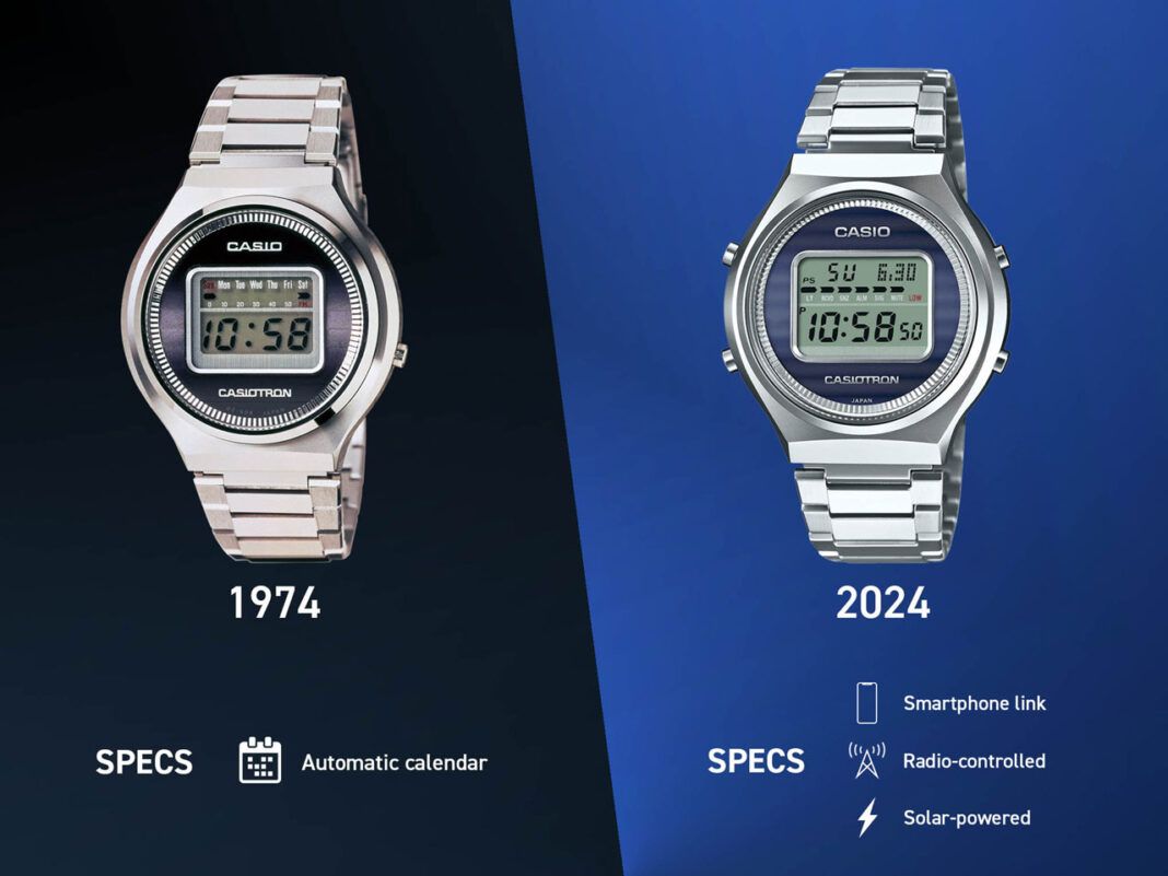 CASIOTRON 1974 vs 2024